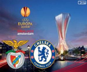 yapboz Benfica vs Chelsea. Europe League 2012-2013 Final Amsterdam Arena, Hollanda